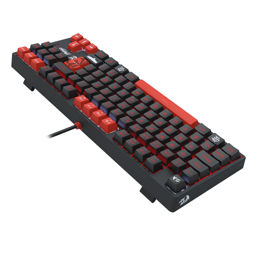 Teclado Mecanico Gamer Flamengo Nation LED Vermelho E Preto Switch Brown Redragon Fl576 Teclado Mecanico Gamer Flamengo Nation LED Vermelho E Preto Switch Brown Redragon Fl576