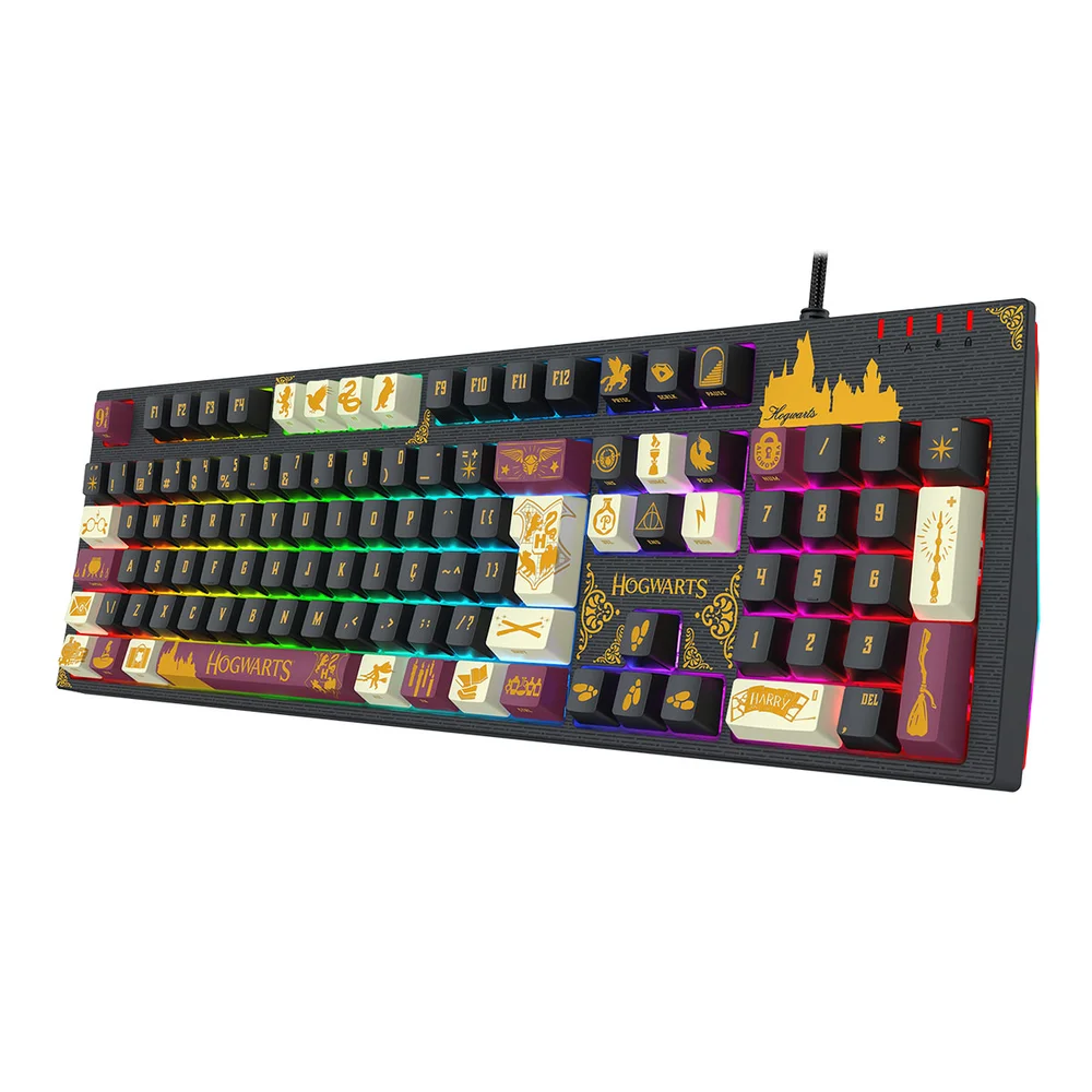 Imagem 3 de 5 do produto Teclado Mecanico Gamer Harry Potter Amsa Hogwarts RGB Switch Brown Redragon Hp-592RGB