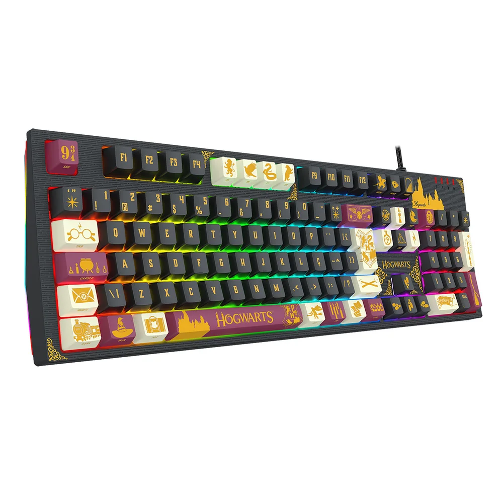 Imagem 4 de 5 do produto Teclado Mecanico Gamer Harry Potter Amsa Hogwarts RGB Switch Brown Redragon Hp-592RGB