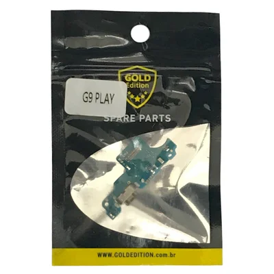 Placa De Carga Gold Edition Compativel Com Moto G9 / G9 Play