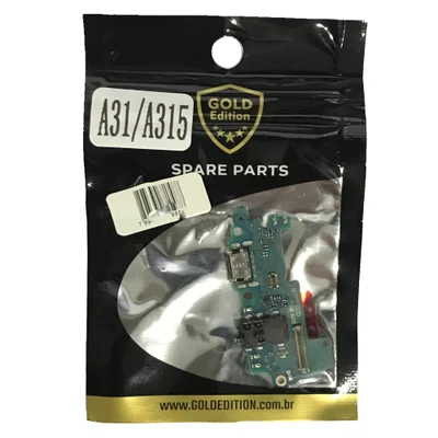 Placa De Carga Gold Edition Compativel Com Galaxy A31 Sm-a315