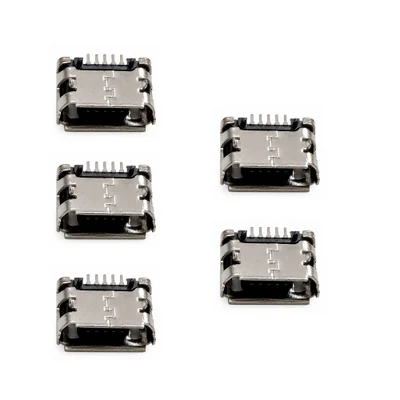 5 Conectores De Carga Micro Usb V8 5 Pinos Celular Tablet