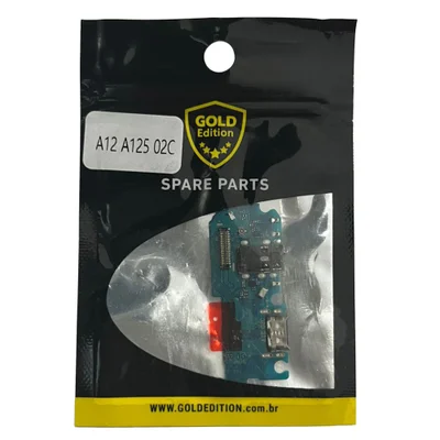 Placa De Carga Gold Edition Compativel Com Galaxy A12 A125