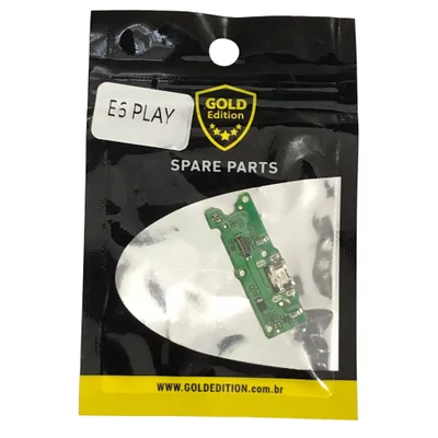 Placa De Carga Gold Edition Compativel Com Moto E6 Play