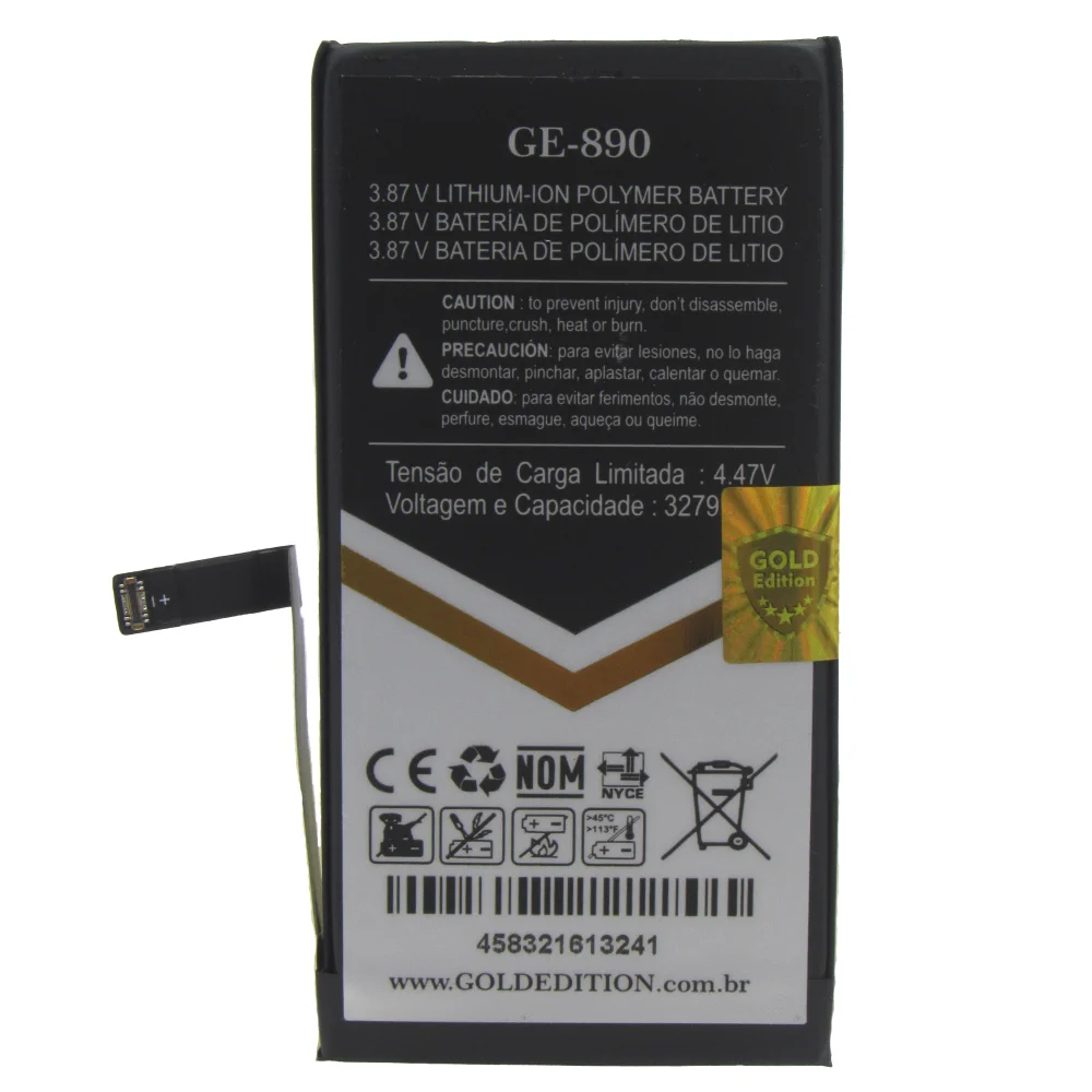 Imagem 4 de 5 do produto Bateria Gold Edition Ge-890 Compatível Com Iphone 14