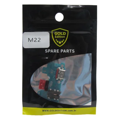 Placa De Carga Gold Edition Compatível Com Galaxy M22