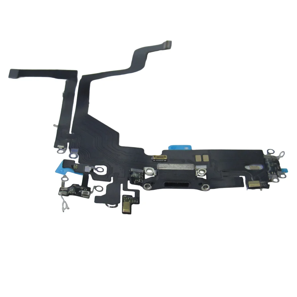 Imagem 2 de 5 do produto Flex De Carga Dock Conector Gold Para Iphone 14 Pro Max