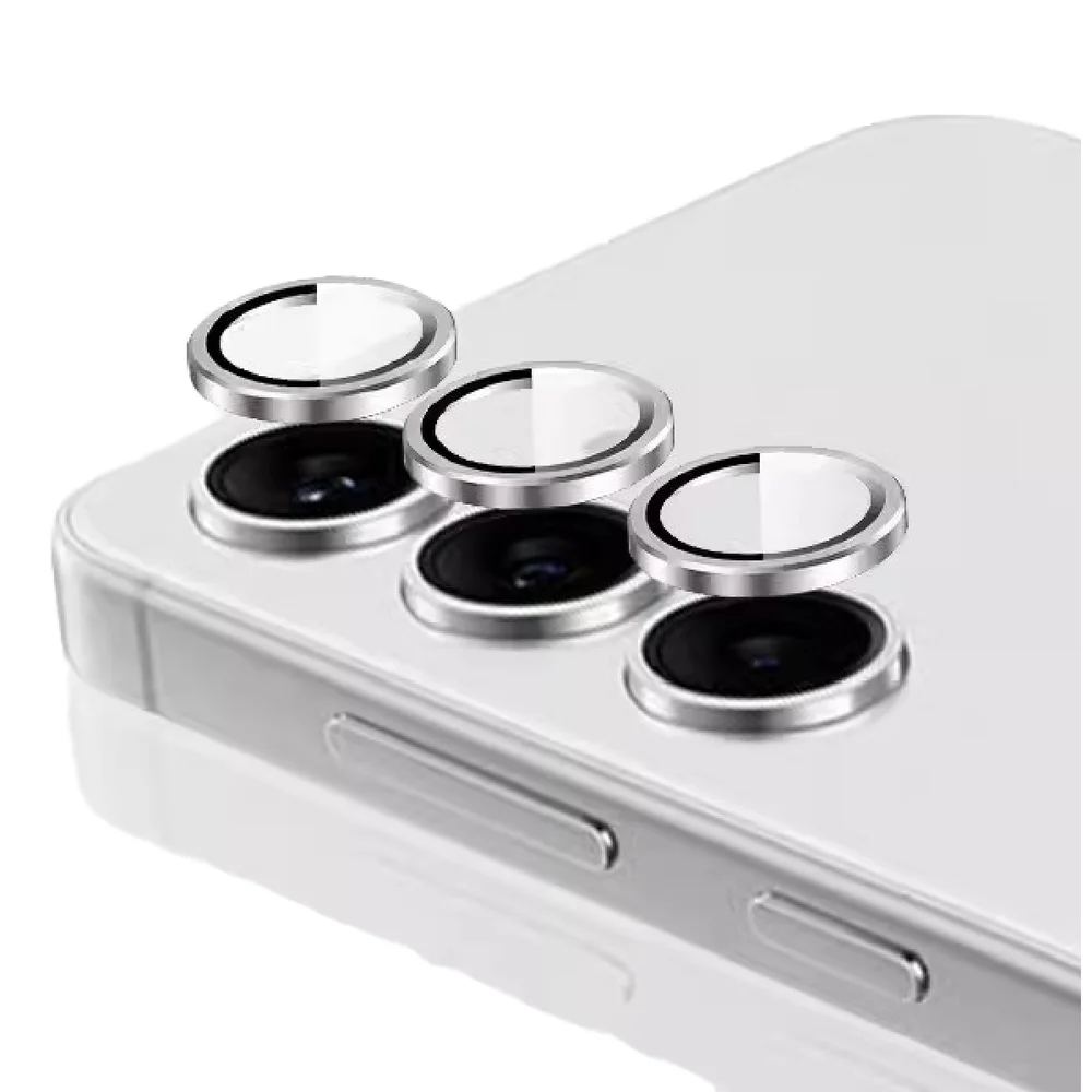 Imagem 1 de 5 do produto Kit Película Lente Câmera Compatível Com Samsung Galaxy S22 S23 S24 S25 Fe Plus Ultra Cor:prata Lisa;tamanho:s24 Fe