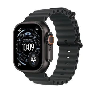 Apple Watch Ultra 3 Gps + Cellular - Caixa Preta De Titânio – 49 Mm - Pulseira Oceano Preta