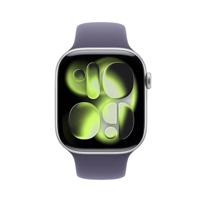 Apple Watch Series 11 Gps + Cellular - Caixa Prateada De Alumínio – 46 Mm - Pulseira Esportiva Roxo-névoa – P/m — foto 3