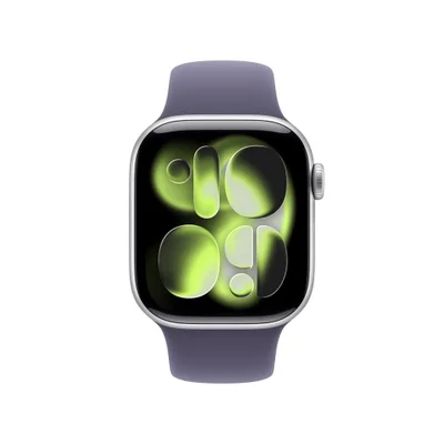 Apple Watch Series 11 Gps + Cellular - Caixa Prateada De Alumínio – 42 Mm - Pulseira Esportiva Roxo-névoa – M/g — foto 3