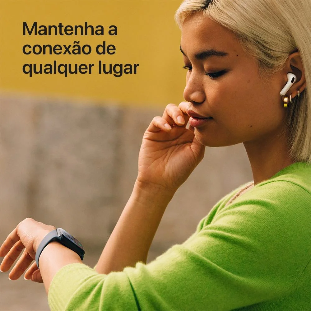 Imagem 4 de 5 do produto Apple Watch Se 3 Gps - Caixa Meia-noite De Alumínio – 44 Mm - Pulseira Esportiva Meia-noite – M/g