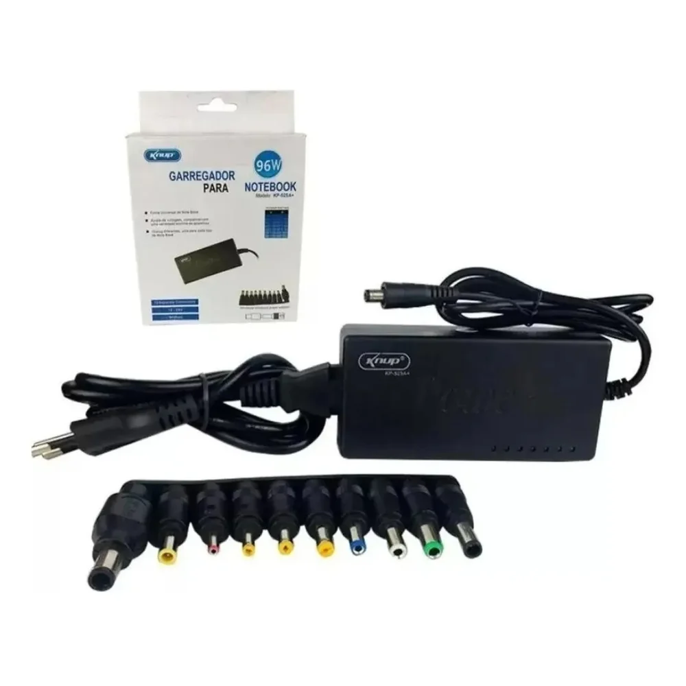 Carregador Universal Notebook 120w Seguro Multi Conexão Bivolt