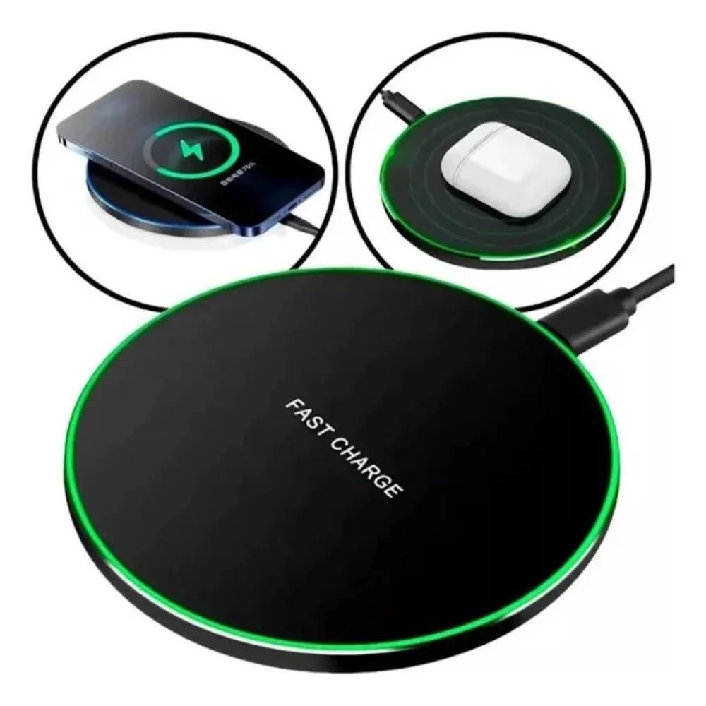 Imagem 3 de 5 do produto Carregador Wireless Indução Compacto Seguro E De Fácil Transporte