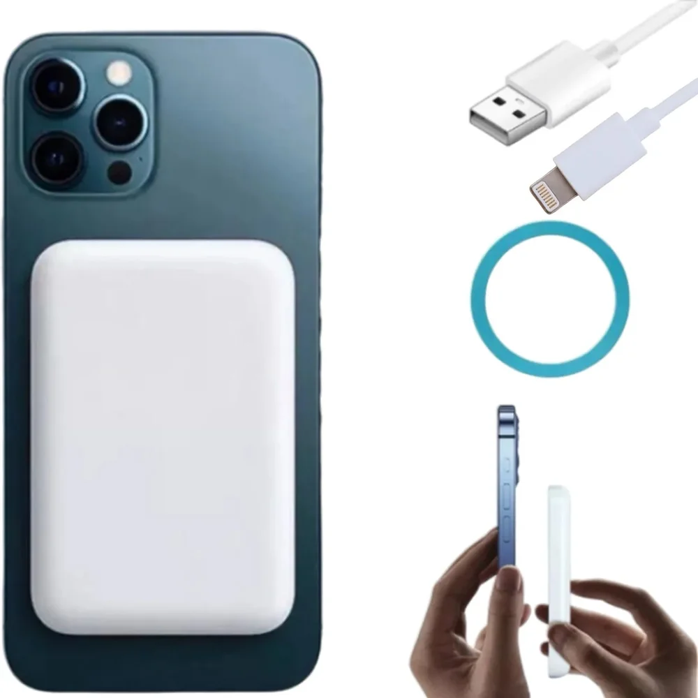 Imagem 4 de 5 do produto Carregador Magnético Portátil Sem Fio Energia Extra Ios