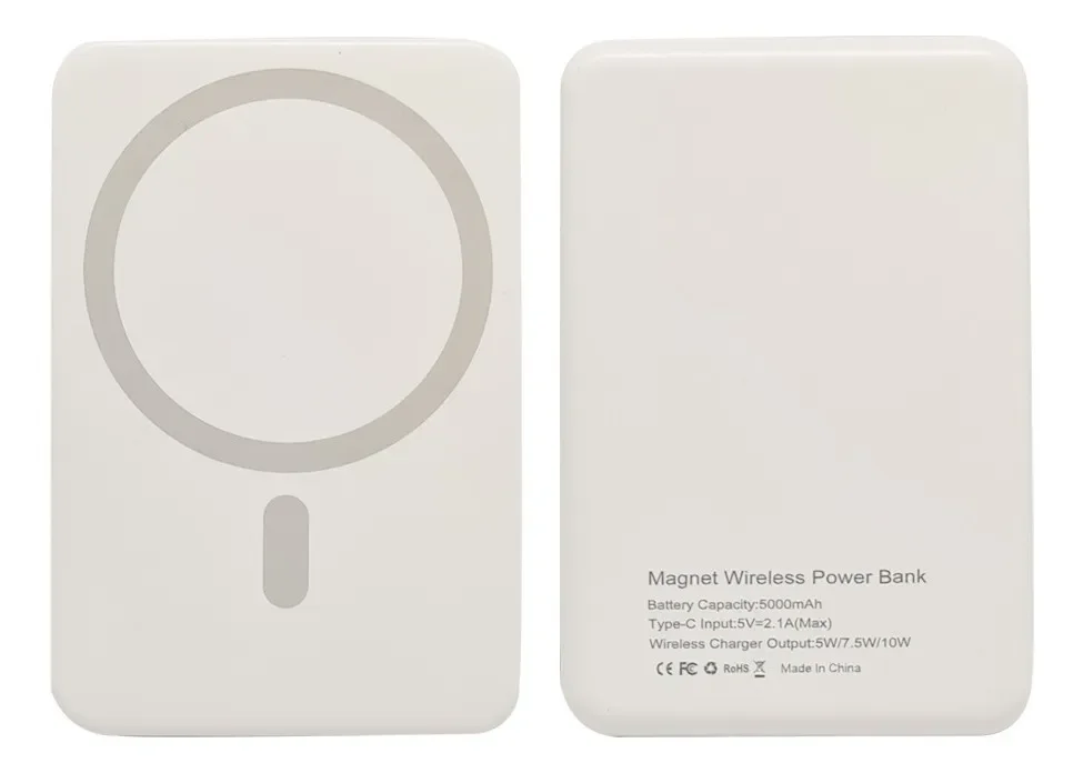 Carregador Portátil Magnético Sem Fio Para Ios Rápido