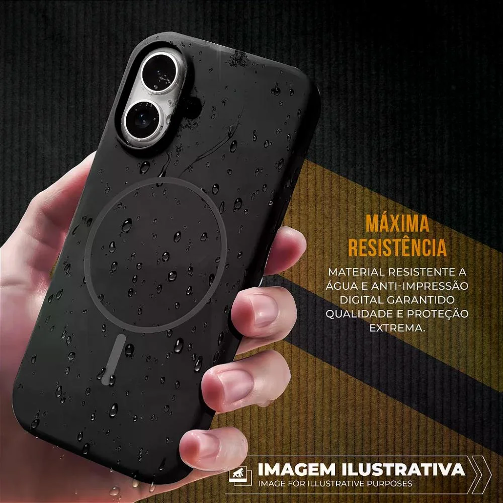 Imagem 3 de 5 do produto Capa Para Iphone Air - Silicon Liquid Magsafe - Preta - Gshield