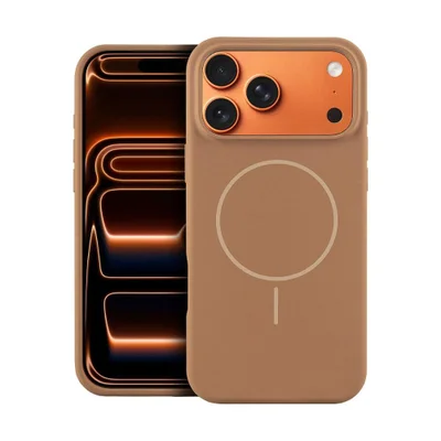 Capa Case Capinha Para Iphone 17 Pro Max - Silicon Liquid Magsafe - Desert - Gshield