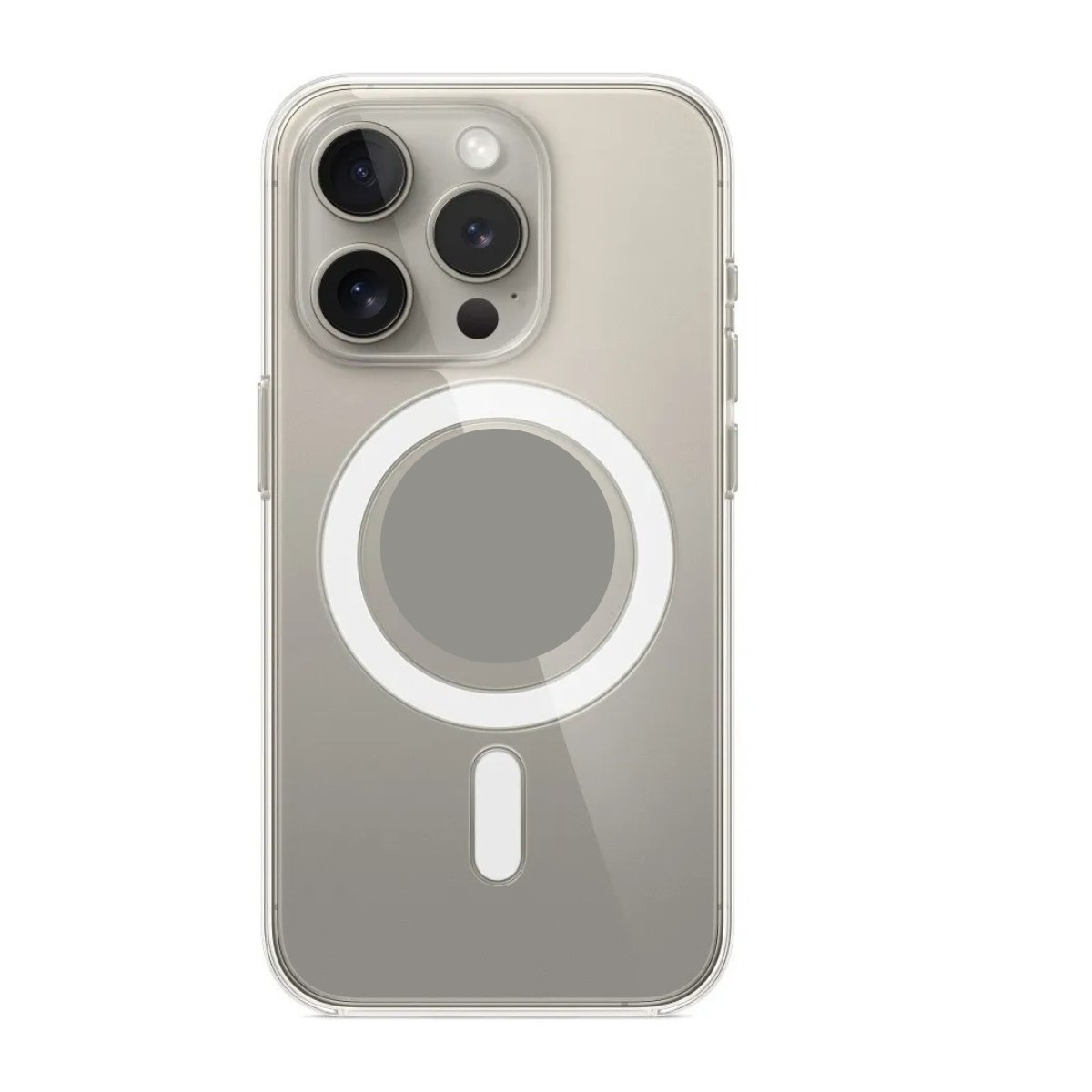 Capa Magnética Clear Compatível Iph 15 Pro – Acabamento Clean, Proteção Completa E Suporte A Carregamento Por Indução