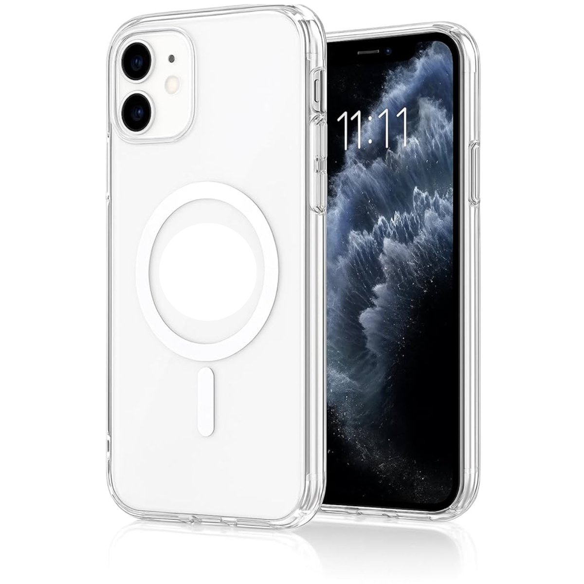 Capa Clear Magnética Compatível Iph 14 – Transparência Total – Proteção Completa – Suporte A Carregamento Por Indução