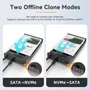 Case Gaveta Duplicador M.2 Nvme Hd/ssd Usb-c 3.2 Gen2 10gbps