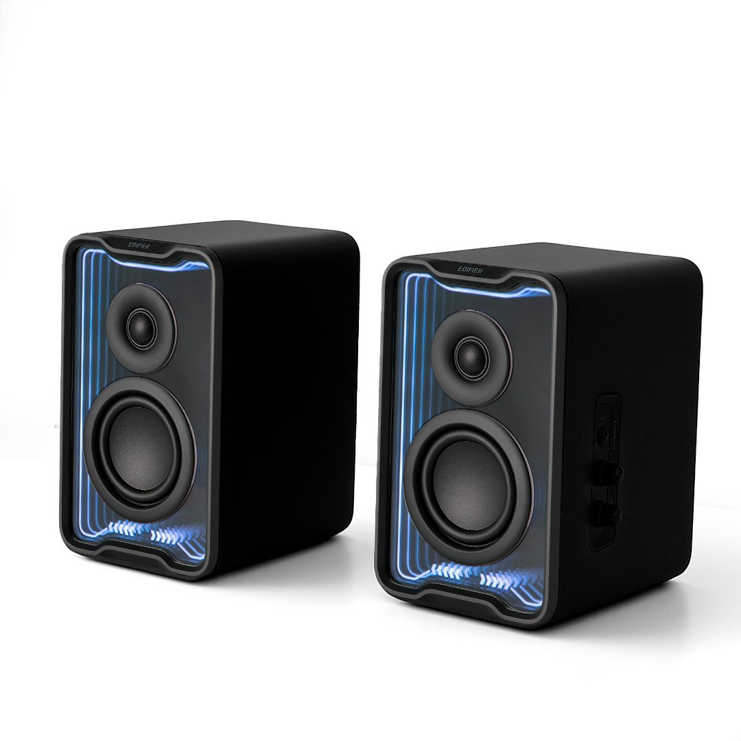 Caixa de Som Bluetooth 5.4, 30W RMS, Painel RGB em 3D, Bivolt - QR30 Edifier - Preto