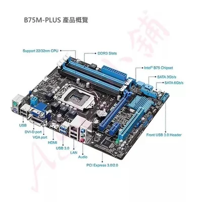 Placa-Mae-Asu-B75m-Plus-32gb-