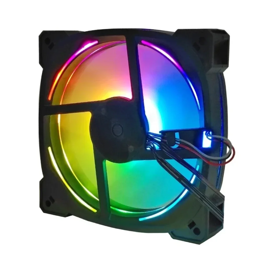 Cooler Fan LED Rainbow RGB 120mm Para Gabinete Computador Desktop Revenger G-vr336 7