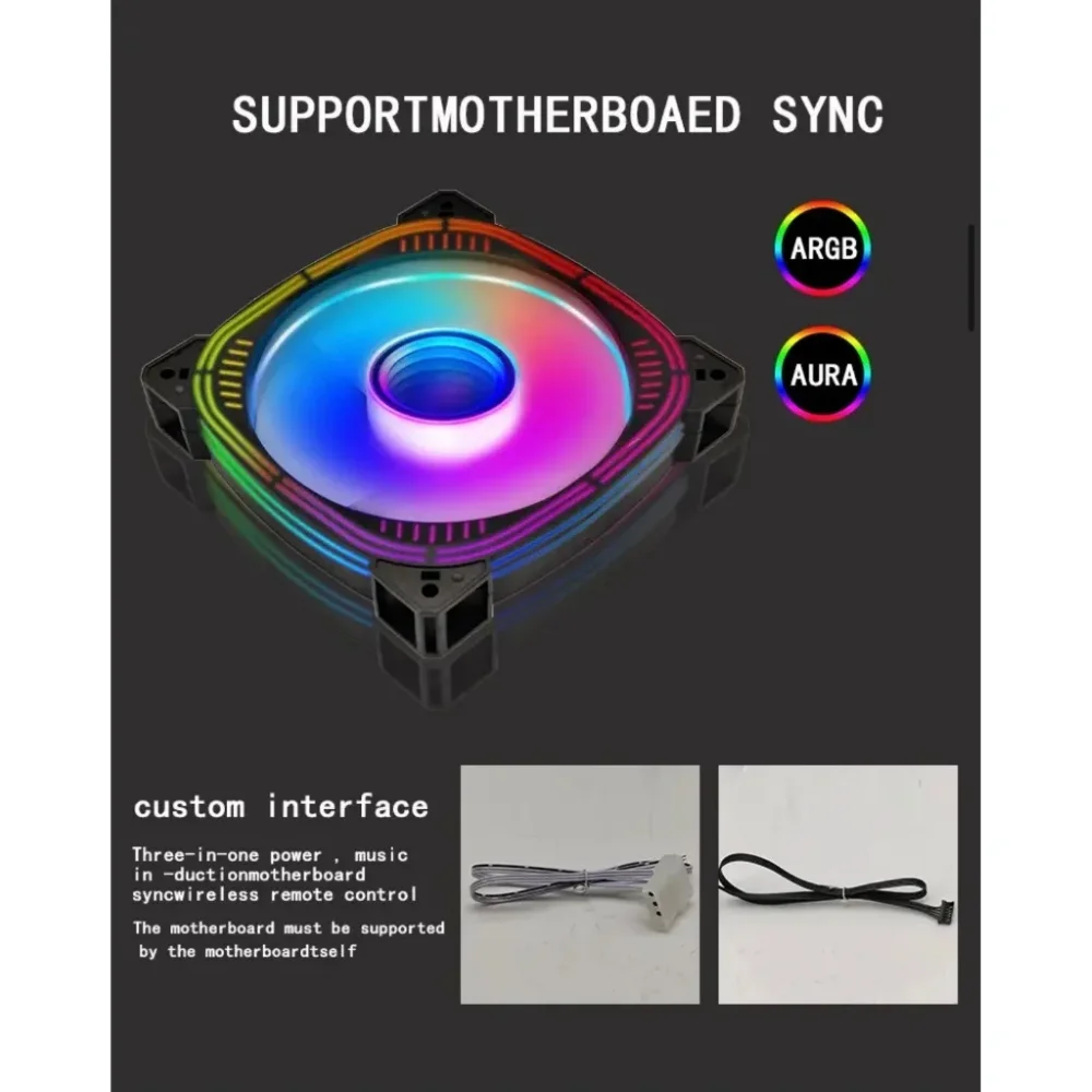 Cooler Fan LED Rainbow RGB 120mm Para Gabinete Computador Desktop Revenger G-vr336 8