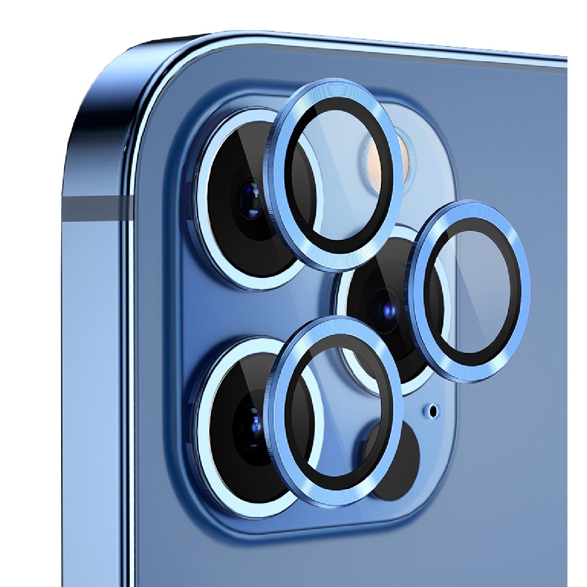Kit Película Lente De Câmera Compatível Com Iphone Liso Cor:azul;tamanho:iphone 15 Pro Max