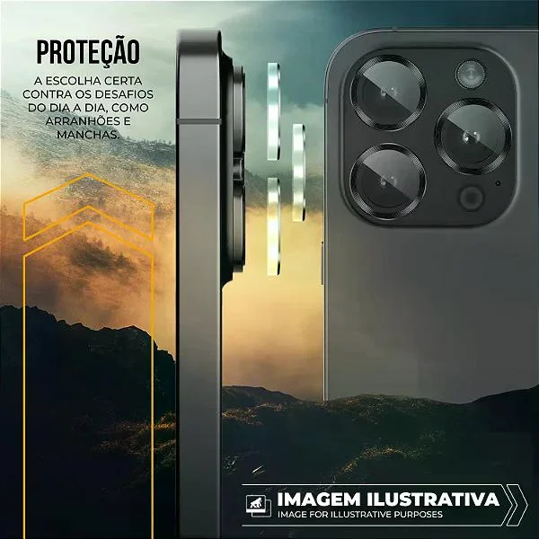 Imagem 5 de 5 do produto Protetor De Lente Para Iphone 17 Pro - Survivor - Transparente Com Molde Aplicador - Frame Para Câmera - Gshield
