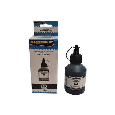 Tinta Preta Compatível Com Brother 60 6001 Para Dcp-t300 Dcp-t500w Dcp-t700w Mfc-t800w 108ml