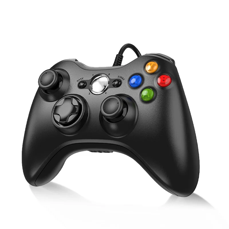 Imagem 4 de 5 do produto Controle Com Fio Formato XBOX 360 Compatível PC / Ps3 / Android - Preto