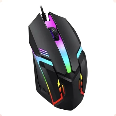momomiyu Mouse-Gamer-Com-Fio-Usb-E-LED-