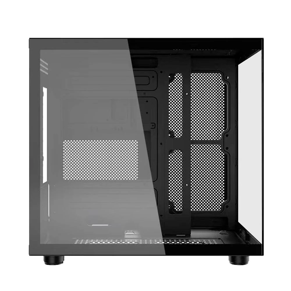Imagem 4 de 5 do produto Gabinete Gamer Kalkan Midgard RGB Micro Atx Aquário Sem Fans Preto