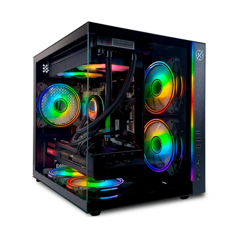 Imagem 5 de 5 do produto Gabinete Gamer Kalkan Midgard RGB Micro Atx Aquário Sem Fans Preto