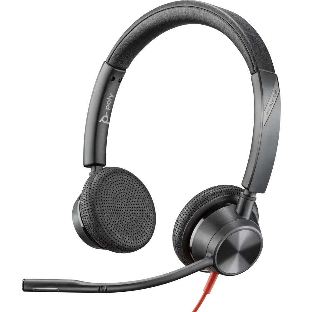 Imagem 2 de 3 do produto Headset Poly Blackwire 3325-m Stereo  Usb-c/a 8x222aa