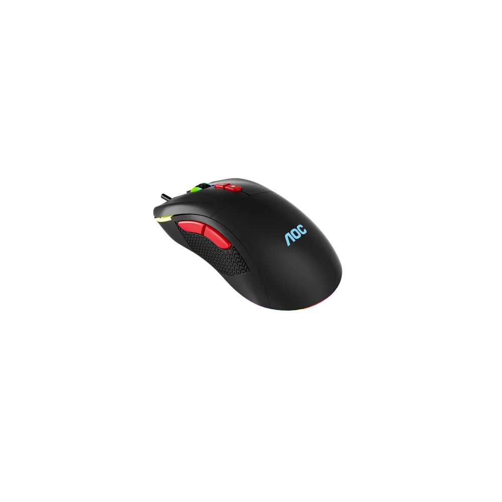 Mouse Gamer Aoc Usb RGB Rainbow 7 Botões 7200dpi Gm180b Mouse Gamer Aoc Usb RGB Rainbow 7 Botões 7200dpi Gm180b