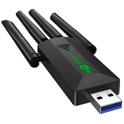 Adaptador Wifi Fixlegion Dual Band 2.4 | 5ghz 1.200mbps Com 4 Antenas Gamer