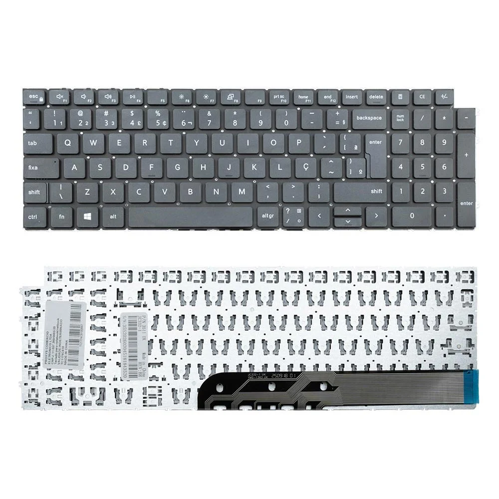 Teclado Para Notebook Dell Inspiron 1101-m50s Abnt2 Preto Teclado Para Notebook Dell Inspiron 1101-m50s Abnt2 Preto