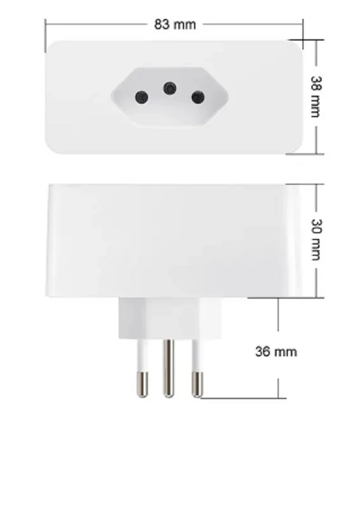 Imagem 2 de 2 do produto Tomada Inteligente Wifi  Tuya16a Bivolt
