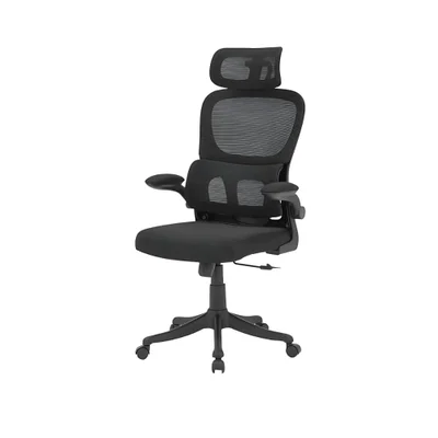 Cadeira Escritório Ergonômica Genebra B500 Luvinco Cor Preto Com Suporte Lombar Ajustável