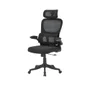 Cadeira Escritório Ergonômica Genebra B500 Luvinco Cor Preto Com Suporte Lombar Ajustável