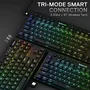 Teclado Gamer Horus Pro Tkl RGB Sem Fio Preto Layout Usa