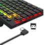Teclado Gamer Horus Pro Tkl RGB Sem Fio Preto Layout Usa
