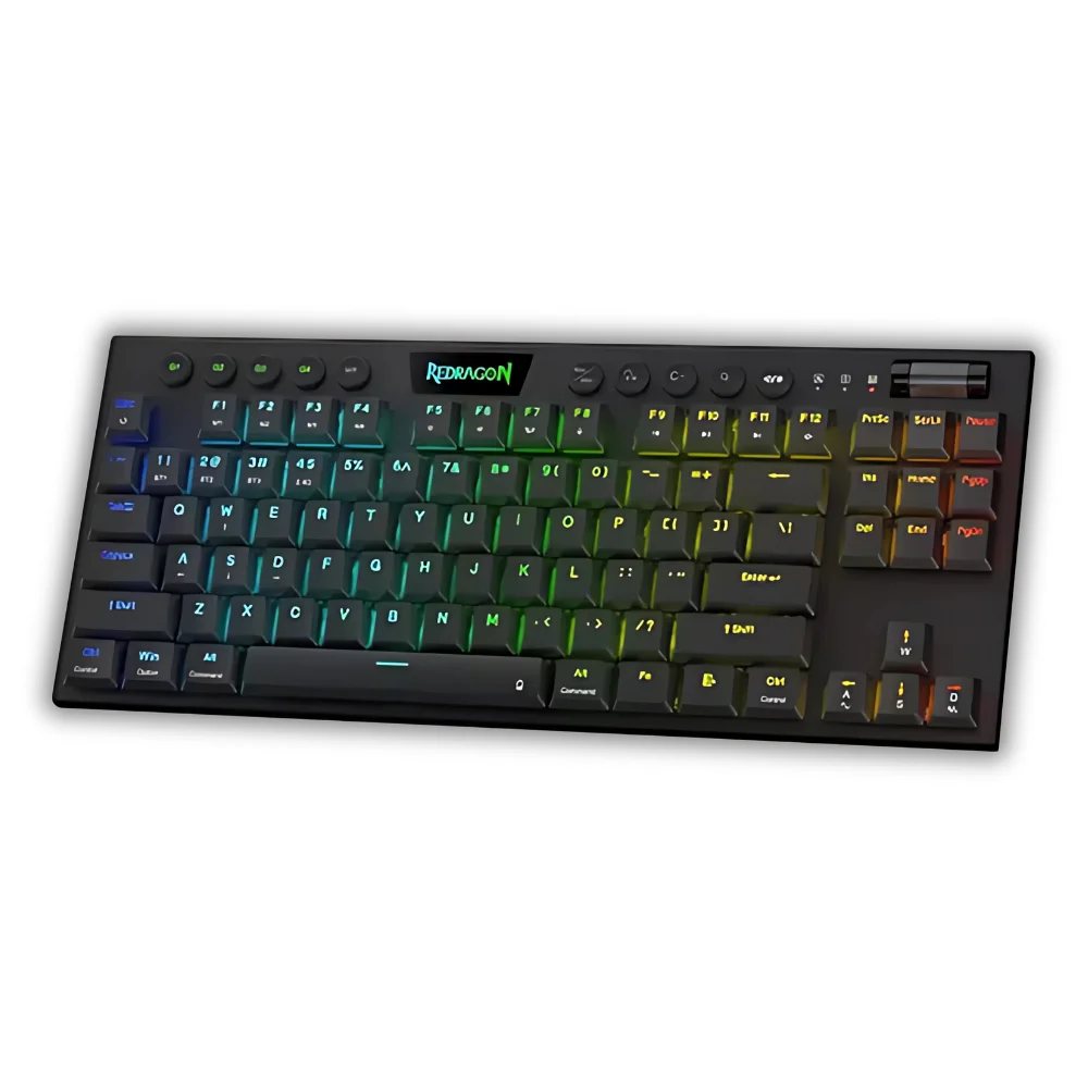 Teclado Gamer Horus Pro Tkl RGB Sem Fio Preto Layout Usa Teclado Gamer Horus Pro Tkl RGB Sem Fio Preto Layout Usa