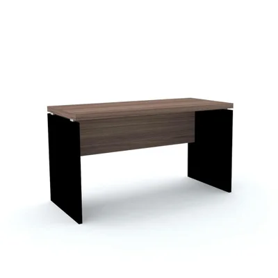 Mesa Escritório Pe40 Walnut Base Preta