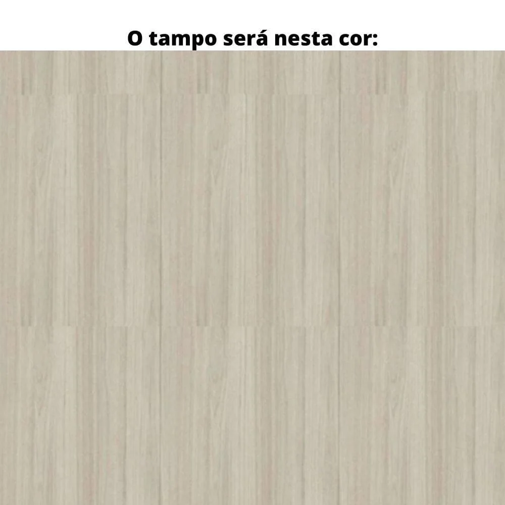 Imagem 2 de 5 do produto Mesa Escritório Pe25 Nogueira Casablanca Base Branca