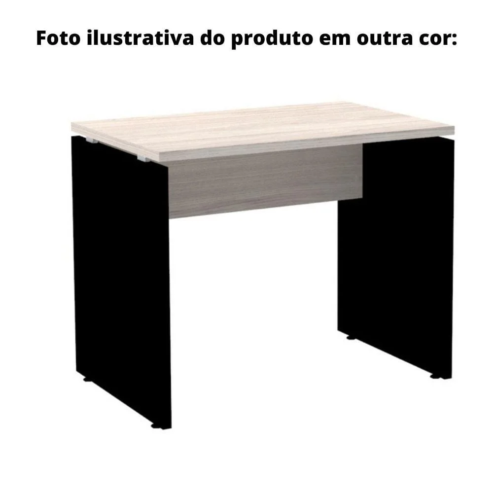 Imagem 4 de 5 do produto Mesa Escritório Pe25 Nogueira Casablanca Base Branca