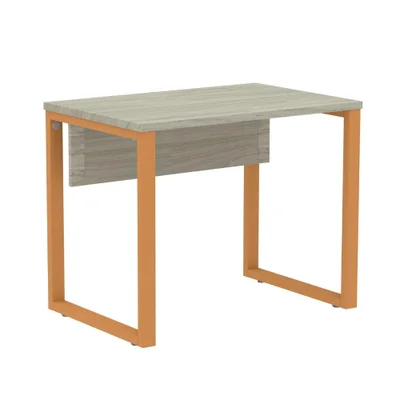 Mesa Escritório 90cm Casablanca Pé Laranja